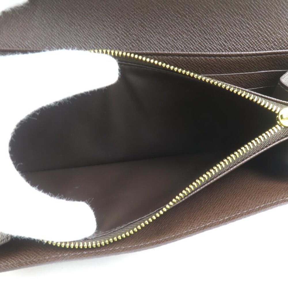 Louis Vuitton Long Wallet Damier Portefeuille Sarah Canvas Ebene - Picture 4 of 5
